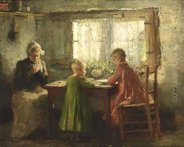 A Farm Interior With Children - view 1