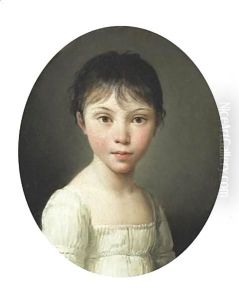 Portrait De Jeune Fille louis-Leopold Boillyportrait Of A Young Girl by Louis Leopold Boilly