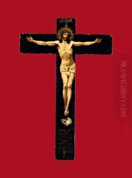 A Painted Crucifix - view 1