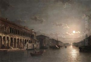 Moonlight On The Grand Canal, Venice