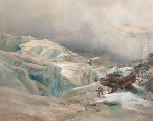 Findelen Icefall by Edward Theodore Compton