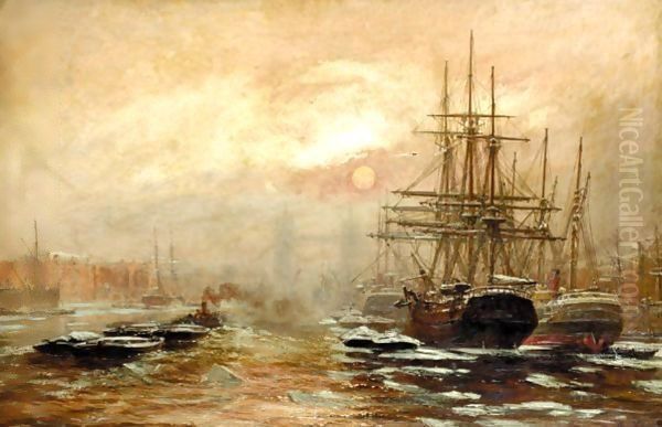 Shipping On The Thames Near Tower Bridge - view 1