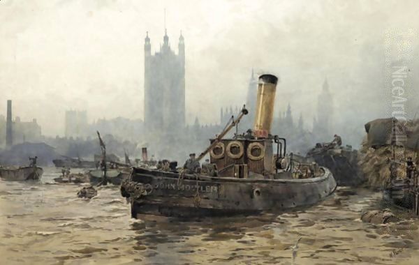 Shipping On The Thames - view 1