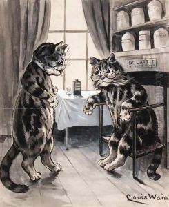 In The Doctor's Consulting Room by Louis Wain