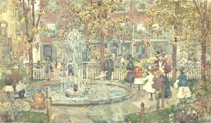 The Fountain, Boston by Maurice Brazil Prendergast