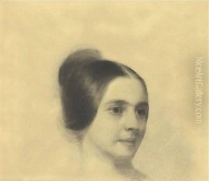Head Of A Woman by Eastman Johnson