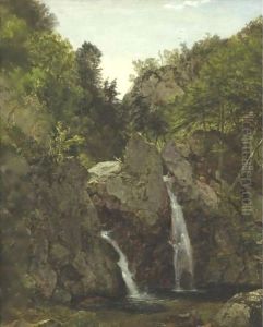 Bash-Bish Falls 3 by John Frederick Kensett