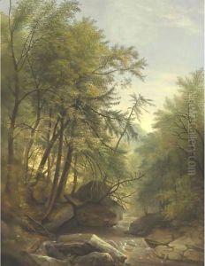 Landscape, After Durand (The Wissahickon) by Rembrandt Peale