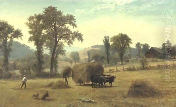 Gathering Hay, New Hampshire - view 1