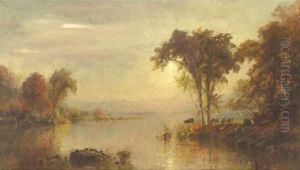 Autumn Splendor On The Susquehanna With Turtles And Cows
