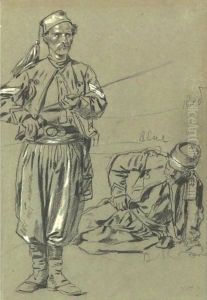 Two Zouaves by Winslow Homer