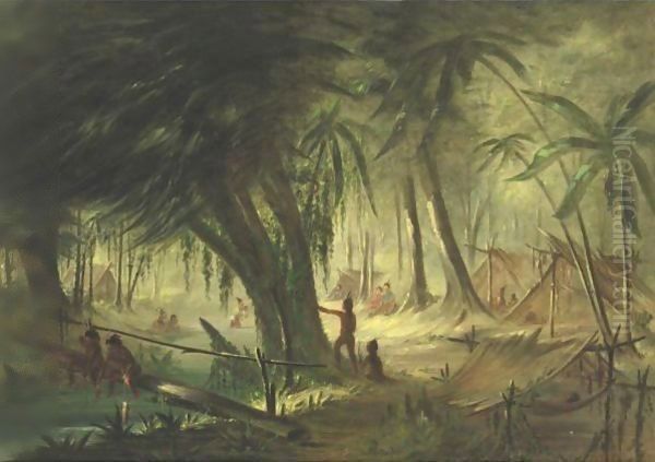 Indian Encampment - view 1