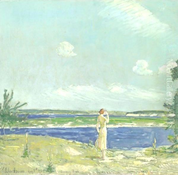 Woman Looking At The Sea - view 1