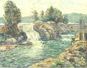 The Waterfall by Ernest Lawson