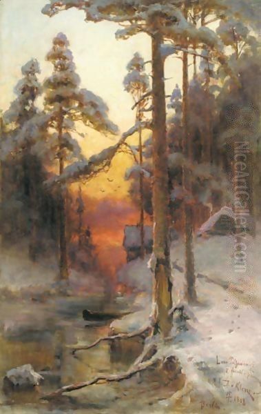 Sunset In The Forest - view 1