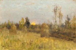 Twilight Over The Haystacks by Iulii Iul'evich (Julius) Klever