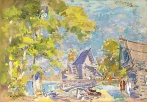 Design For The Opera Rusalka by Konstantin Alexeievitch Korovin