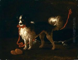 Ritratto Di Spaniel Con Collare Rosso by Giacomo Ceruti (Il Pitocchetto)
