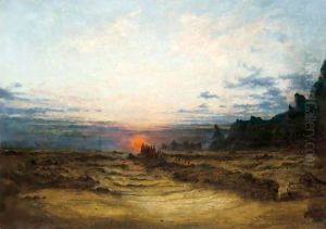 A Wild Seashore At Sunset by Francis Danby