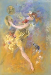 Danseuse Aux Cymbales by Jules Cheret