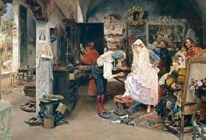 El Zapatero, Sevilla (The Shoe Maker, Seville) by Jose Gallegos Y Arnosa