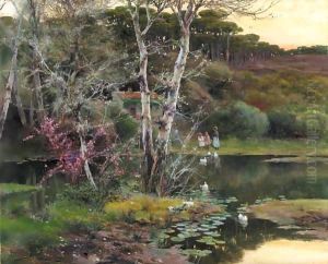 Cerca Del Estanque (By The Lake) by Manuel Garcia y Rodriguez
