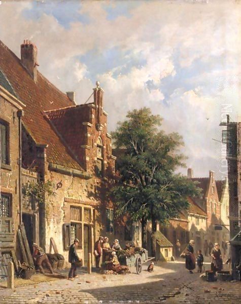 A Street Scene In Haarlem - view 1