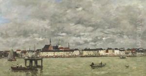 Anvers, L'Escaut Et Le Quais by Eugene Boudin