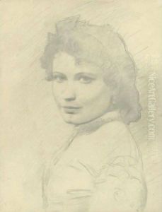 Tete De Femme by Edgar Degas