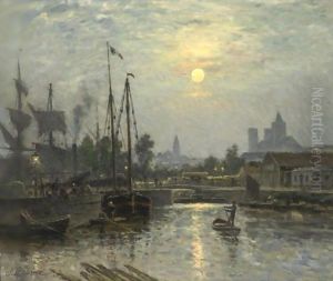 Caen Le Long De L'Orne, Cours Caffarelli, Effet De Lune