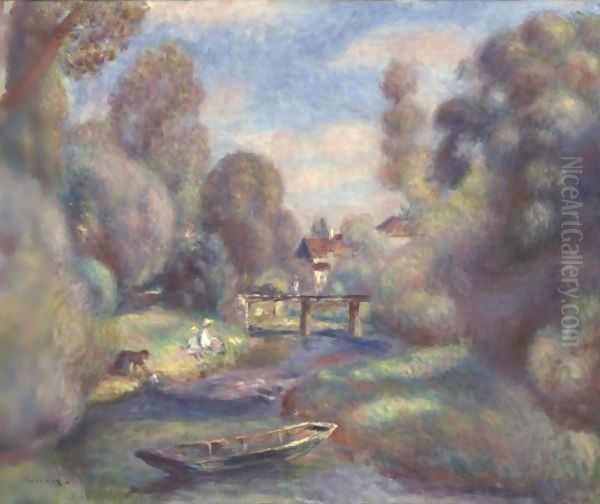La Passerelle A Essoyes - view 1