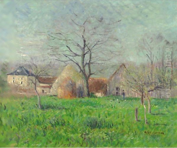 Prairie A L'Entree D'Un Village - view 1