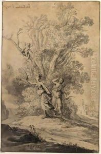 Apollo And Daphne by Bartholomeus Breenbergh