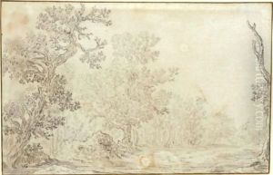 View Of A Clearing In A Wood by Jan van Goyen