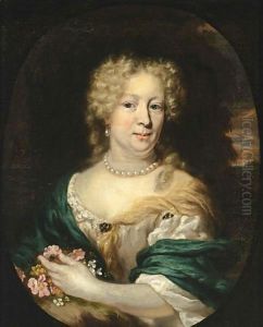 A Portrait Of A Lady In A Park Landscape A Portrait Of A Lady In A Park Landscape