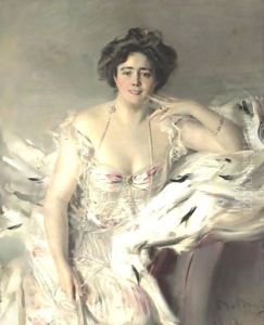 Portrait Of Lady Nanne Schrader, Nee Wiborg by Giovanni Boldini