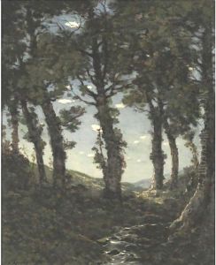 Wooded Landscape With A Stream by Henri-Joseph Harpignies