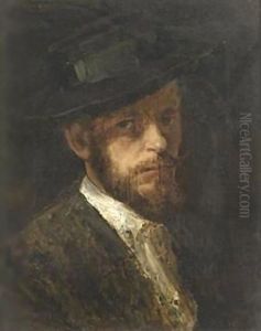 A Self Portrait by Wilhelm Leibl
