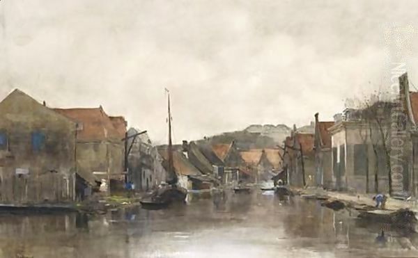 Houses Along A Waterway - view 1
