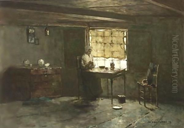 Vrouwtje Waaiman In Haar Huis In Noorden - view 1