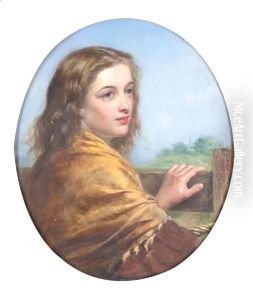 Girl With Shawl by Henry Nelson O'Neil