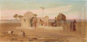 The Wayside Well And Water Trough Near Cairo