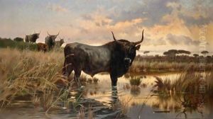 In The Pontine Marshes by Pietro Barucci