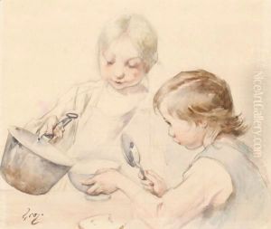 A Helping Of Soup by Henri-Jules-Jean Geoffroy (Geo)