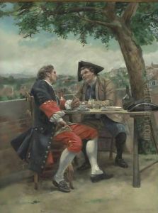 A Light Lunch In The Garden by Jean Charles Meissonier