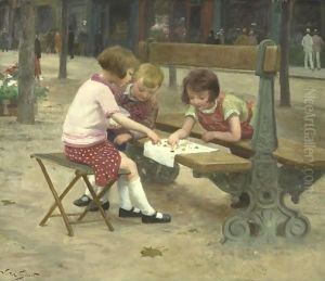 A Game In The Park by Victor-Gabriel Gilbert