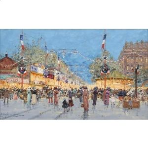 Foire Aux Paris D'Epices - La Nation by Eugene Galien-Laloue