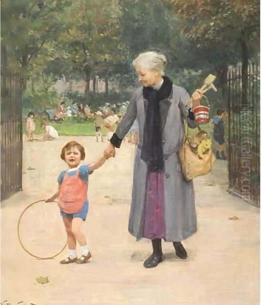 In The Park With Grandmother - view 1
