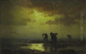Clam Diggers by Edward Moran