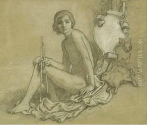 Allegorical Study by Elihu Vedder